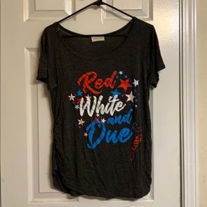 Fourth of July maternity shirt.